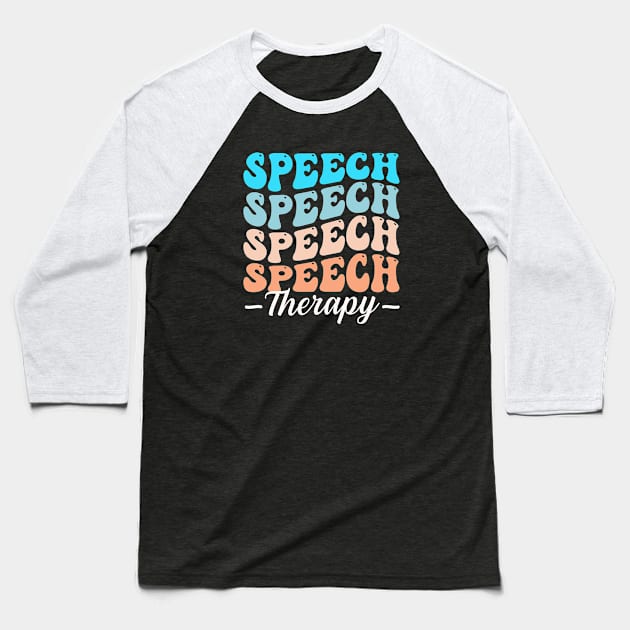 Speech Therapy speech language pathologist Baseball T-Shirt by TheDesignDepot